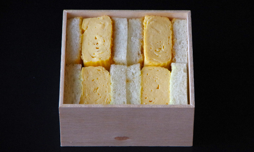 料亭のだし巻き玉子サンドイッチ