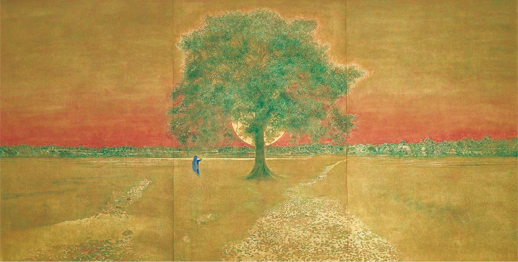 w「稼穡望郷-陽昇る」1993年　第48回春の院展